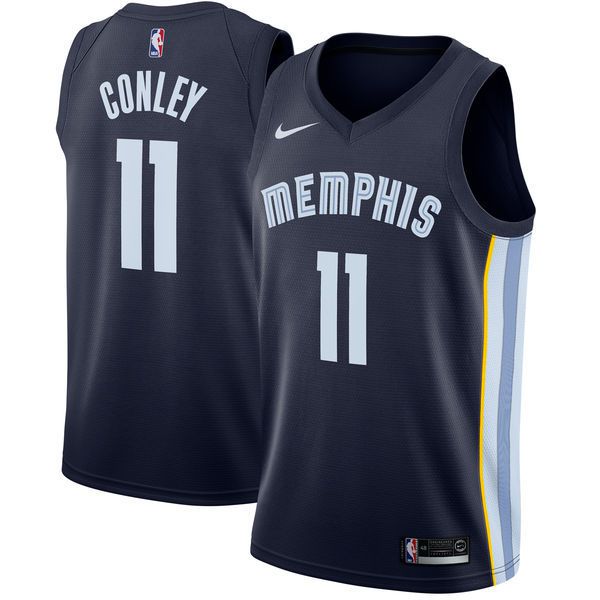 Men Memphis Grizzlies #11 Gonley Blue Nike Game NBA Jerseys